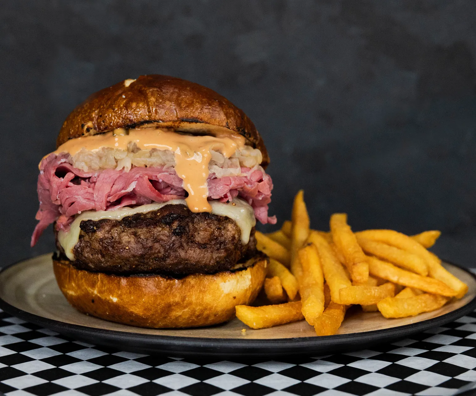Irish Hills Reuben Burger